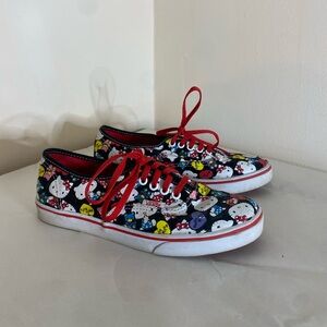 Vans Hello Kitty sneakers size women's 5.5 / men's 4 red tie shoes hearts